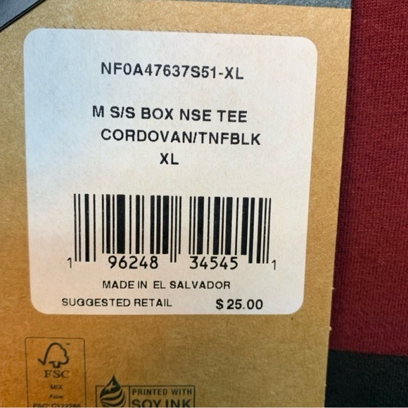 The North Face Men's Vibrant Red Tee - Picture 6 of 6